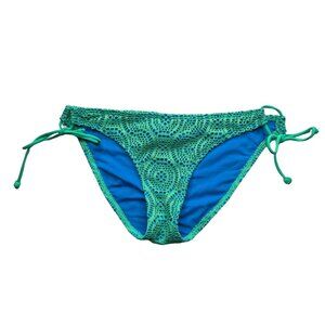 Aerie American Eagle Swim Suit Bottoms Bikini Womens Small Green Blue New Lace